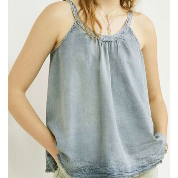Anthropologie Pilcro Sleeveless Chambray Tank Top size s - Picture 7 of 8